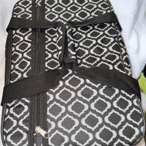 Black Quatrefoil Casserole Carrier